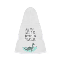 Inspirational Dinosaur Pet Hoodie, Cute Dog Sweater, Adorable Pet Apparel, Perfect Gift for Pets, Motivational Hoodie for Dogs
